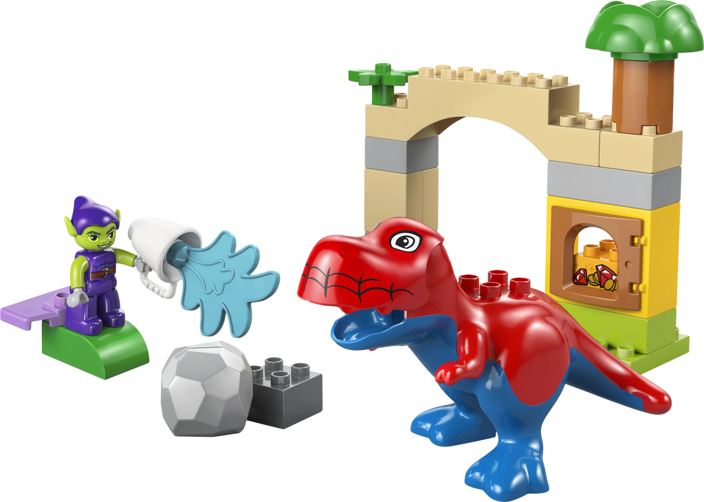 Dinosaur Spidey-Rex vs. Green Goblin