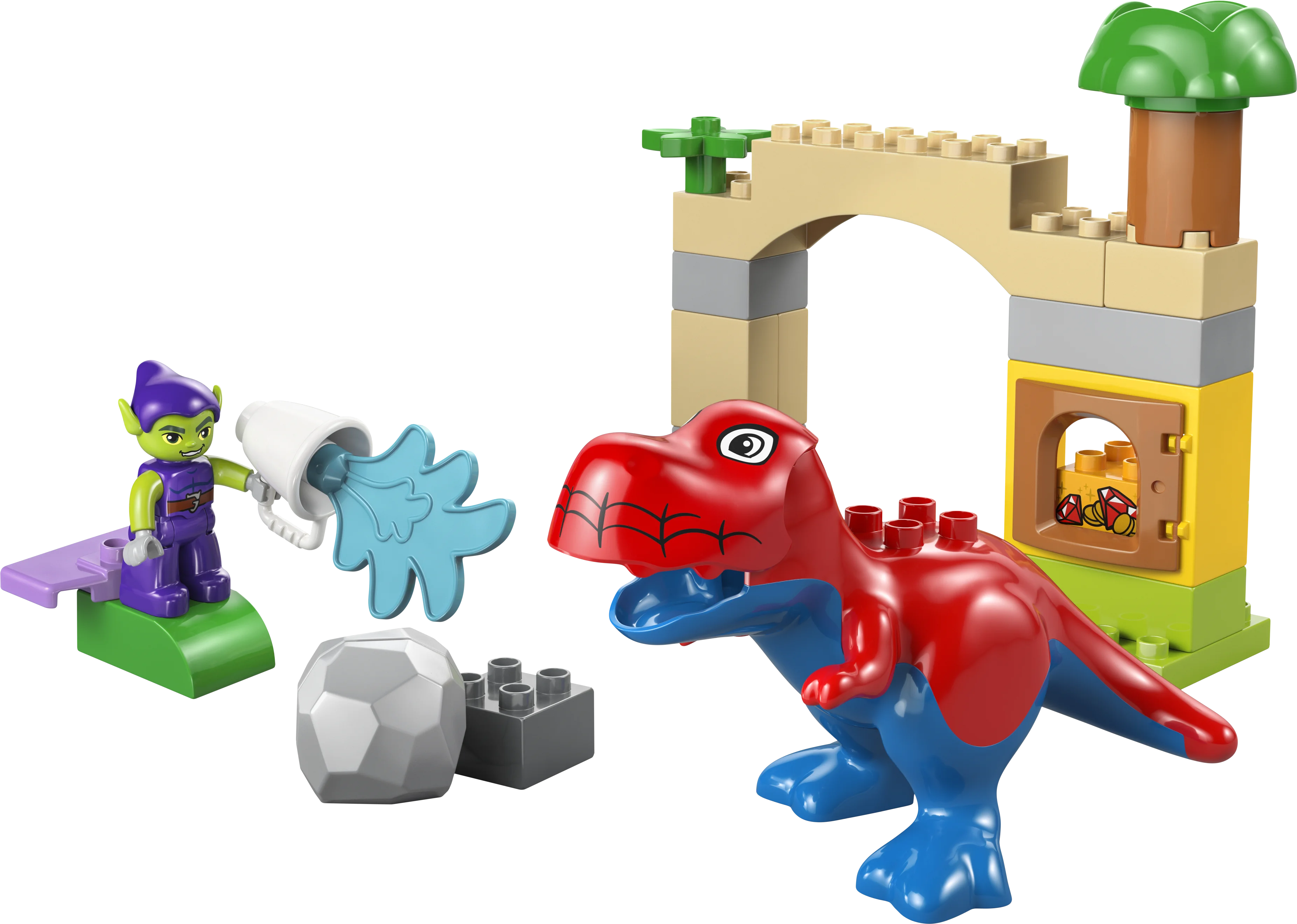Dinosaur Spidey-Rex vs. Green Goblin