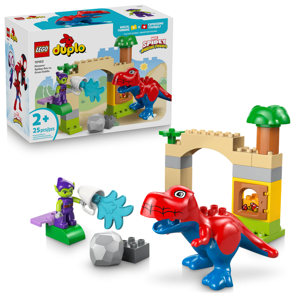Dinosaur Spidey-Rex vs. Green Goblin