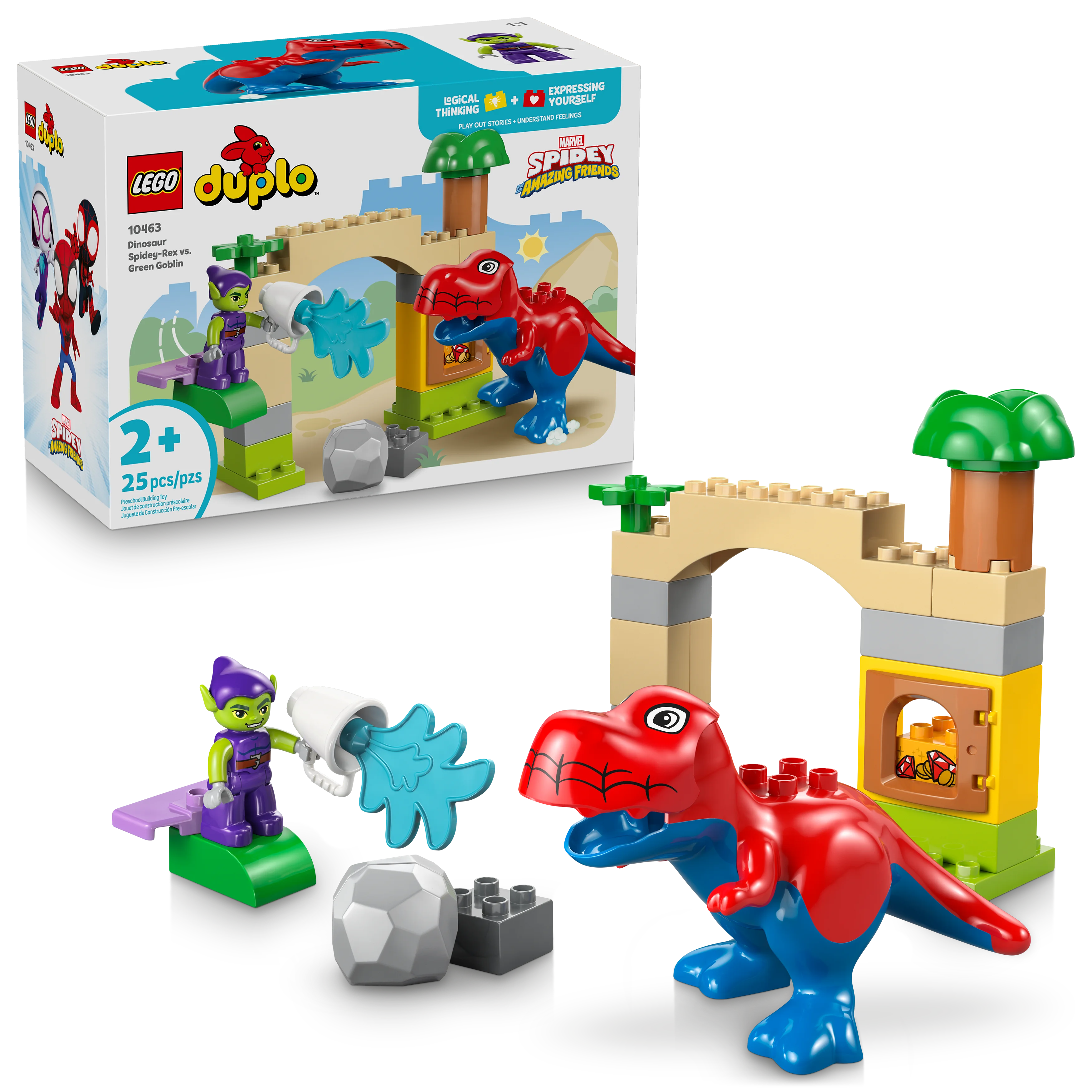 Dinosaur Spidey-Rex vs. Green Goblin