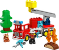 Fire Truck with Hose and Firefighter