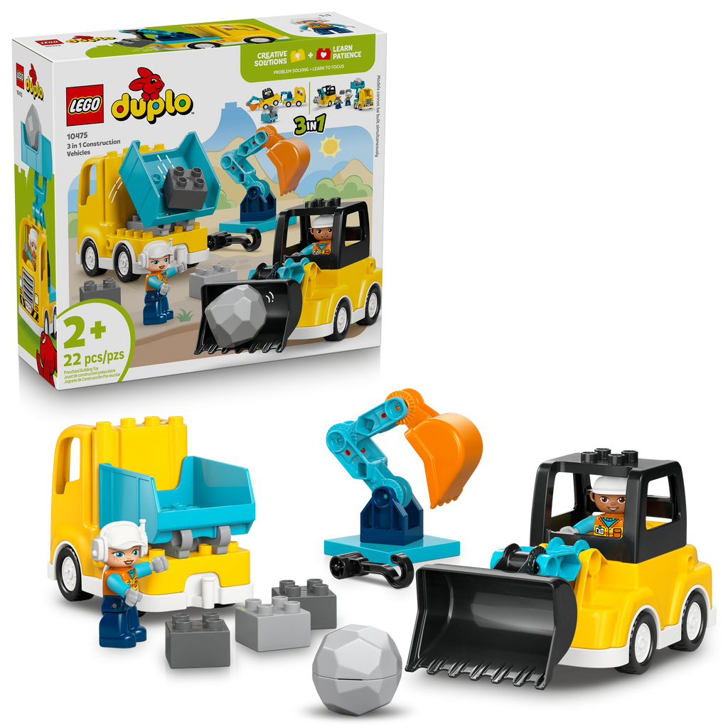 3 in 1 Construction Vehicles