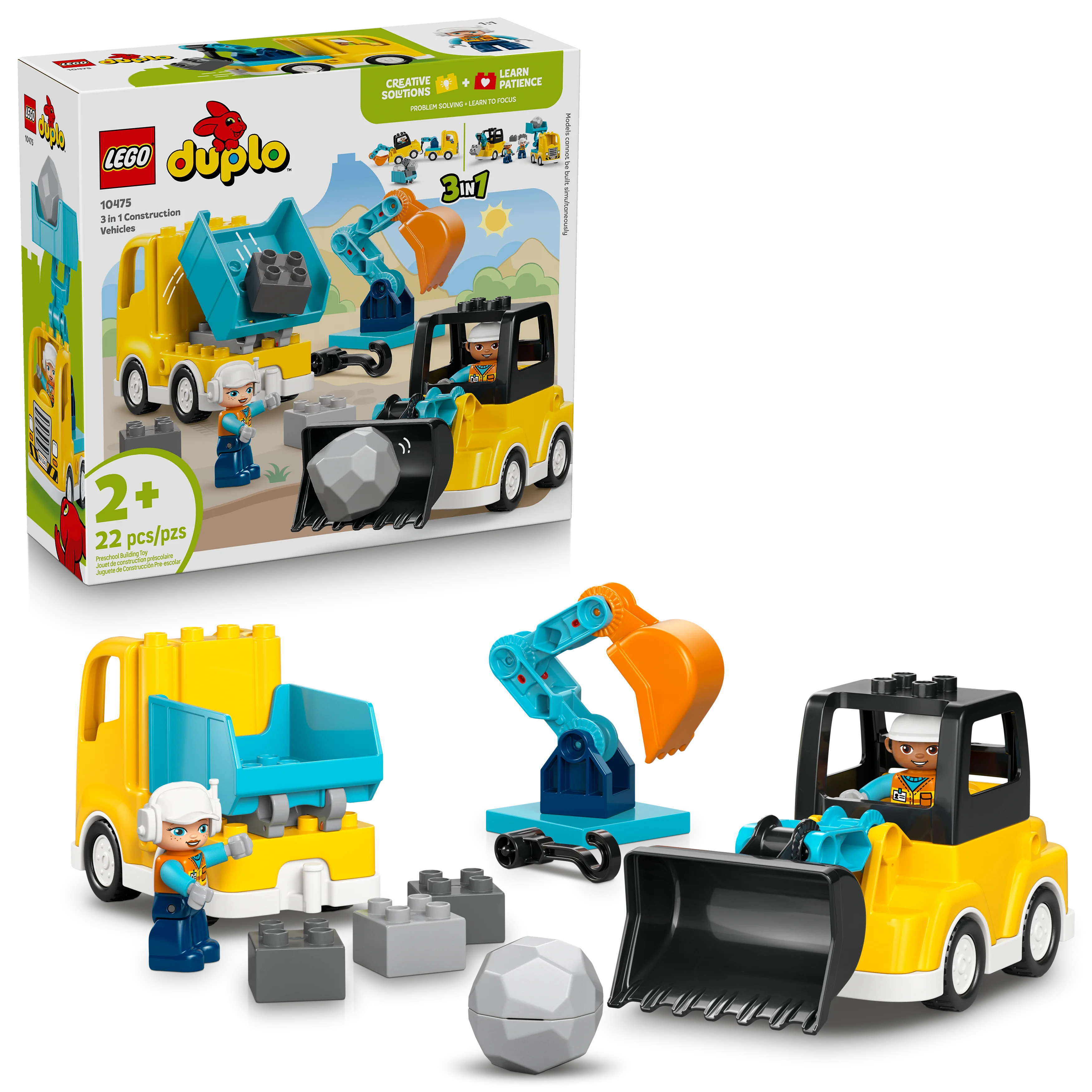 3 in 1 Construction Vehicles
