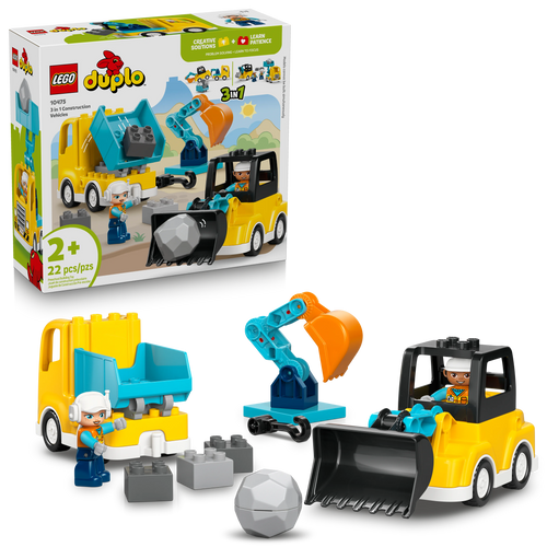 3 in 1 Construction Vehicles
