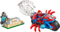 Spidey on his Motorcycle vs. Rhino