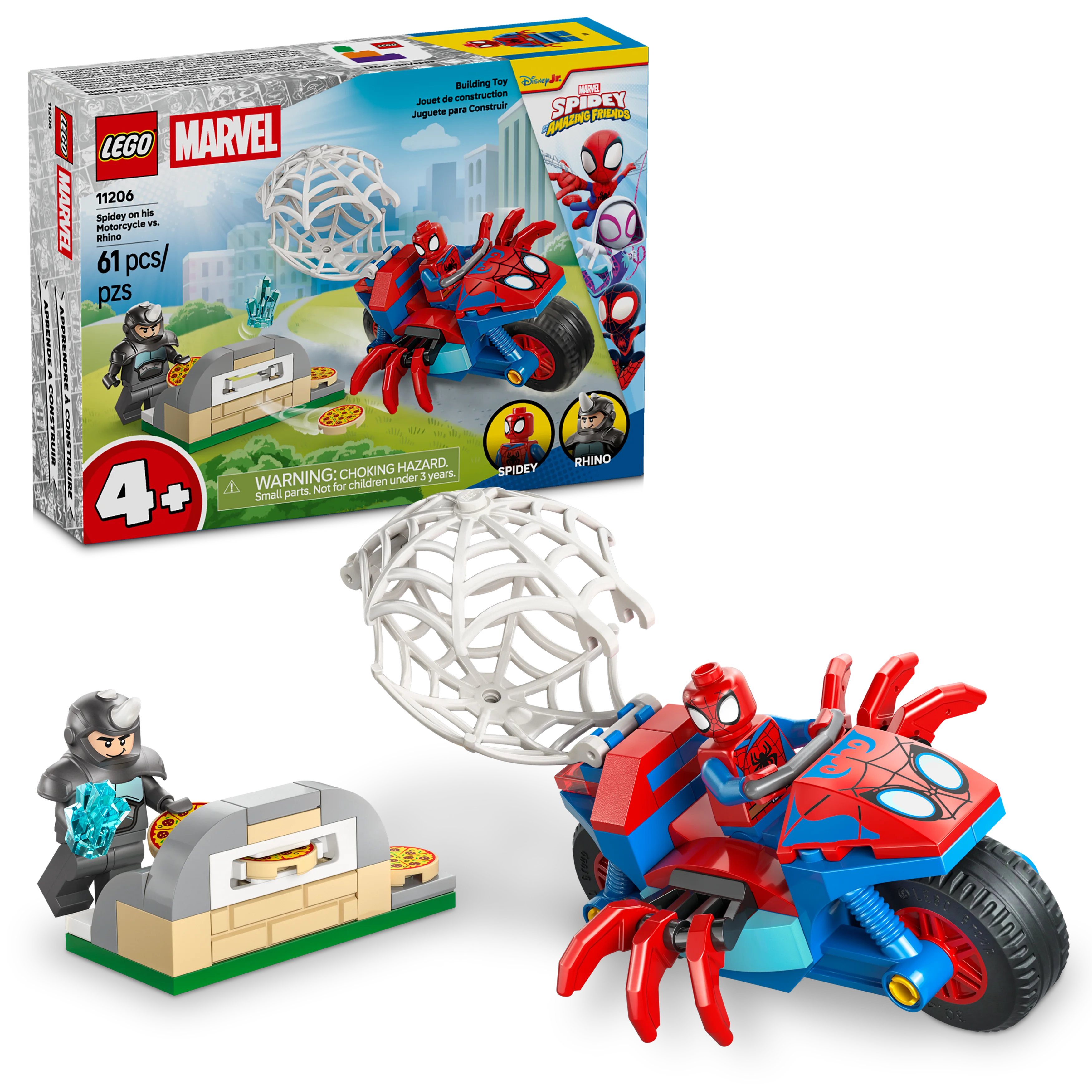 Spidey on his Motorcycle vs. Rhino