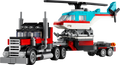 Flatbed Truck with Helicopter
