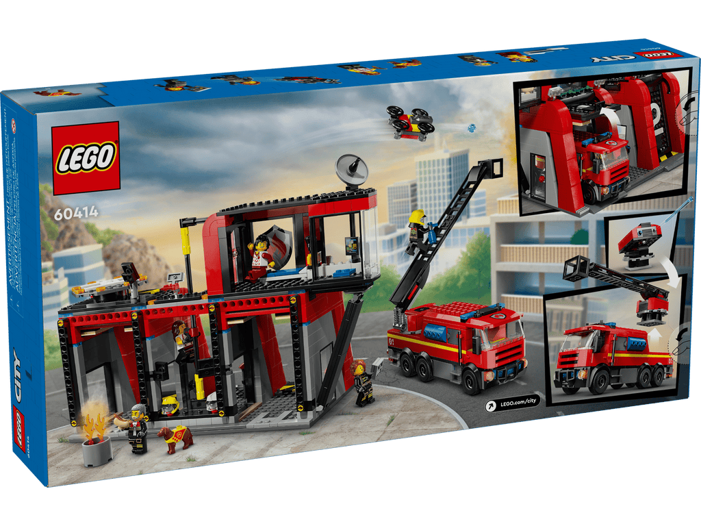 Fire Station with Fire Truck