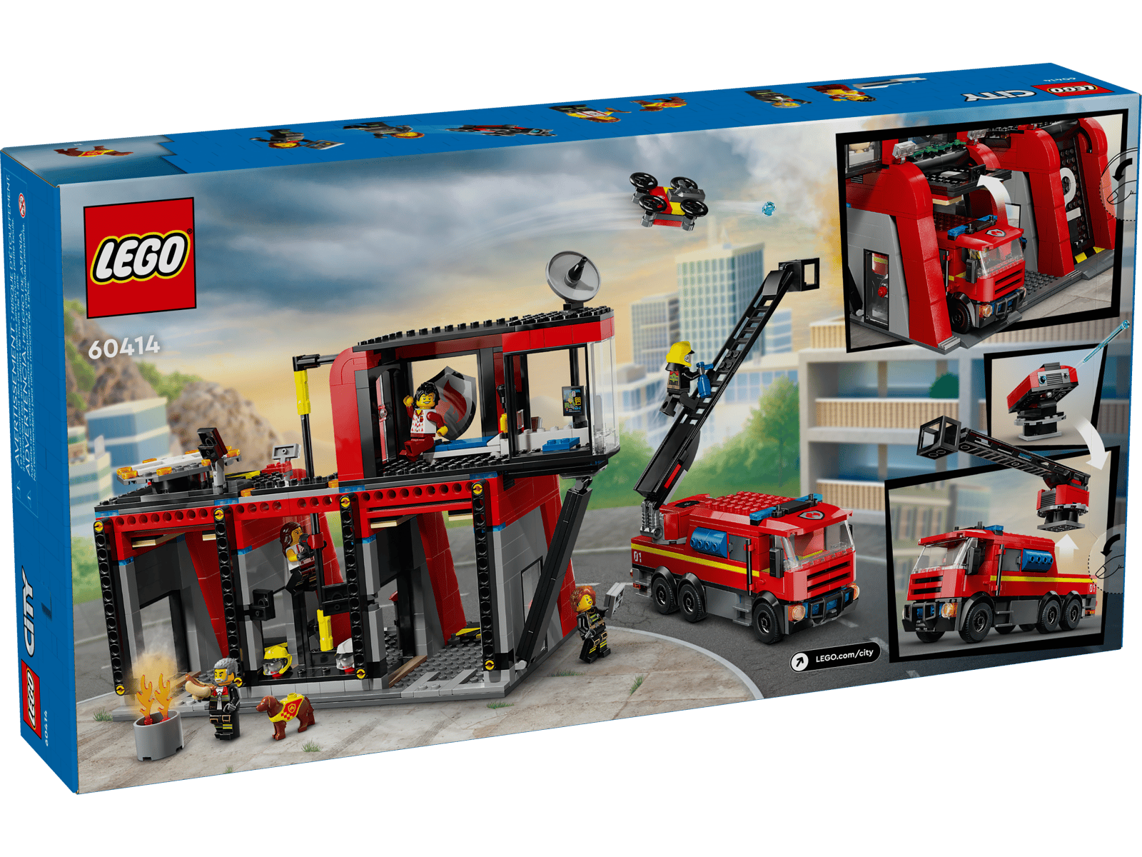 Fire Station with Fire Truck