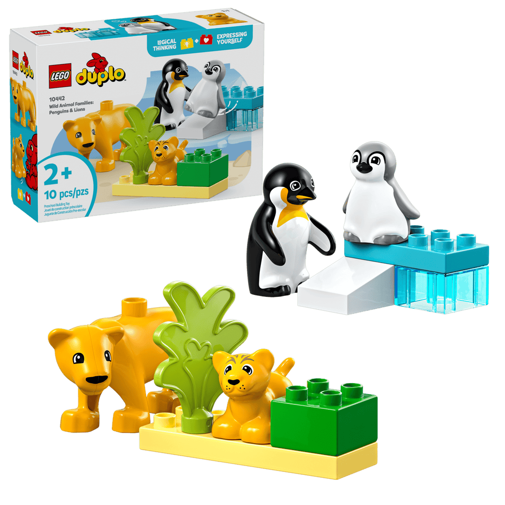 Wild Animal Families: Penguins & Lions