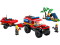 4x4 Fire Truck with Rescue Boat