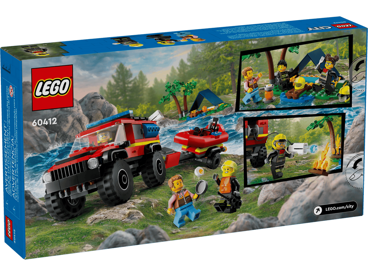 4x4 Fire Truck with Rescue Boat