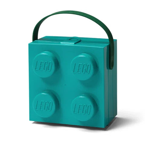 LEGO Lunch Box with Handle - Green/Green